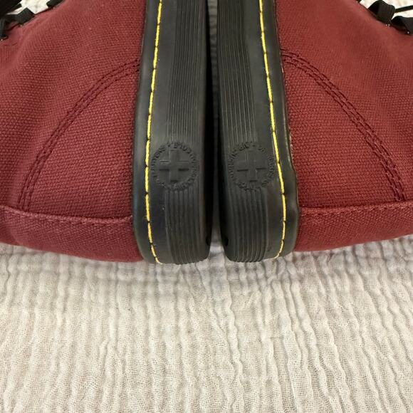 Dr Martens Shoreditch Canvas High Top Size US 6 EU 37 Red Burgundy - Picture 8 of 9